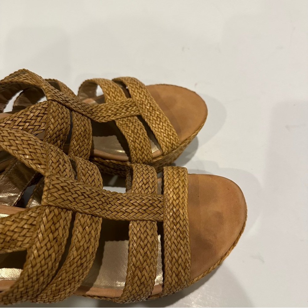 Stuart Weitzman Waveit Woven Raffia Slingback Str… - image 7